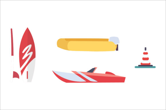Boats Set Illustrations: Graphics & Design Review