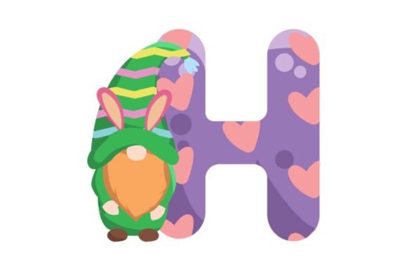 Cute Easter Egg Alphabet H Illustrations Review