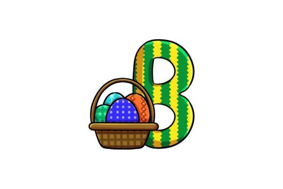 Easter Egg Icon Alphabet a Illustrations Graphics
