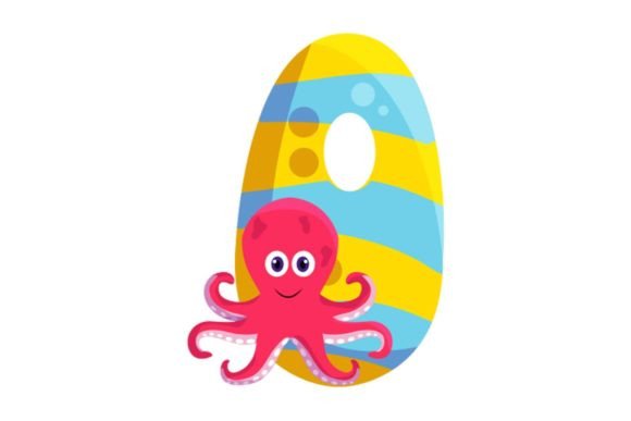 Kids Animals Alphabet O Illustrations Graphics