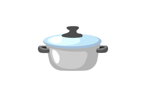 Kitchen Pan Blue Color Illustrations Review