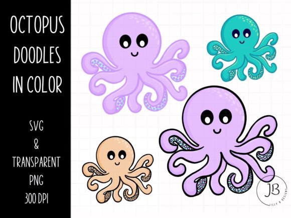 Octopus Illustrations for Local Brand Graphics
