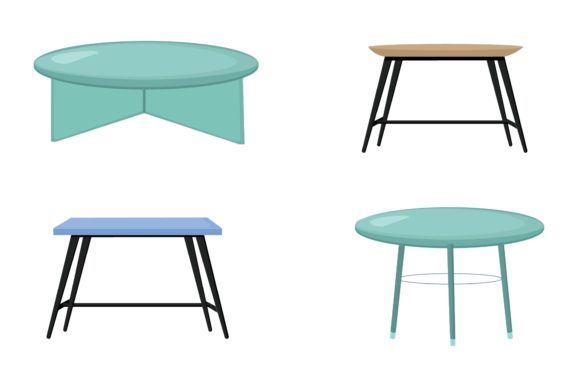Patio Table Set Vector Illustrations Review