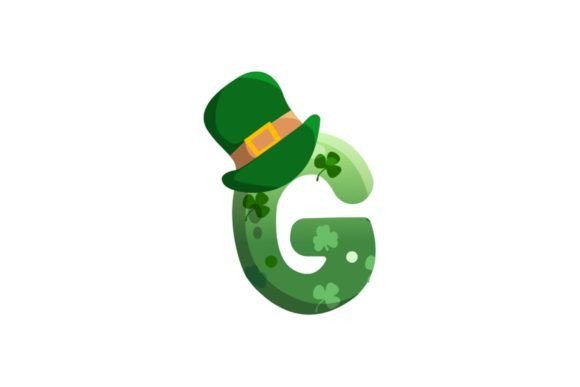 St Patrick Icon Alphabet G Graphics & Illustrations