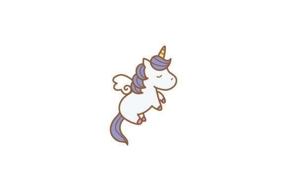Unicorn Kawaii Cute Illustrations Vector Graphics